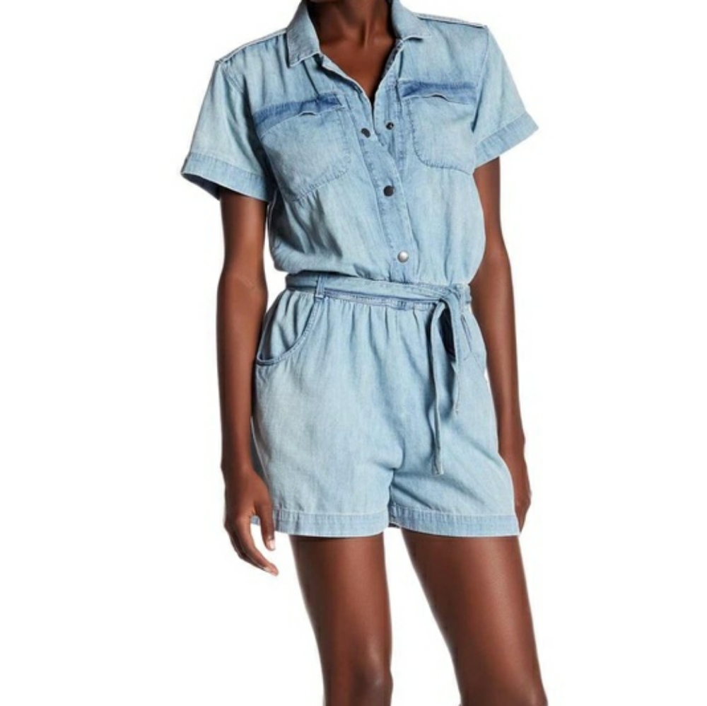 CURRENT ELLIOTT Denim Light wash Romper   G